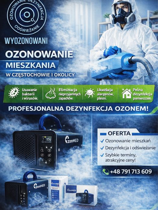 Ozonowanie samochodow i domow