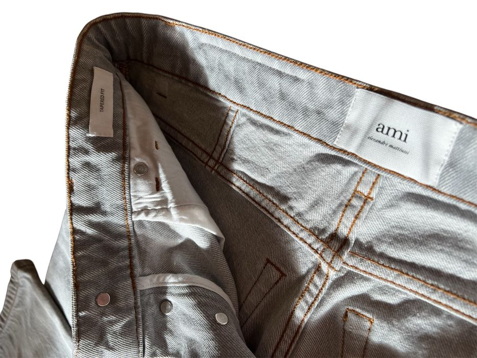 Szare jeansy AMI Tapered Fit 30 (Made in Portugal)