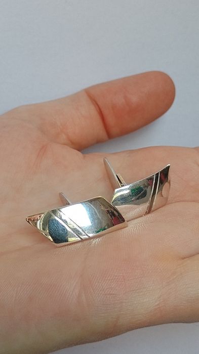 Srebrne spinki do mankietów, sr.925, vintage