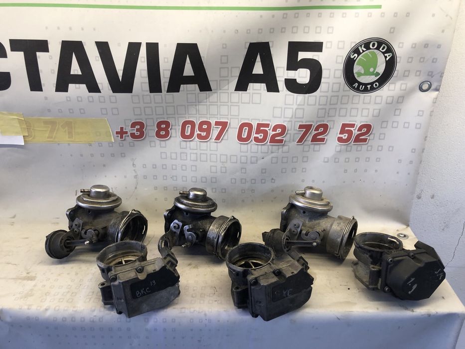 Дросельна заслона на 1.9 BXE BJB BKC BLS 77 kw Skodaa5,golf5, caddy3 .