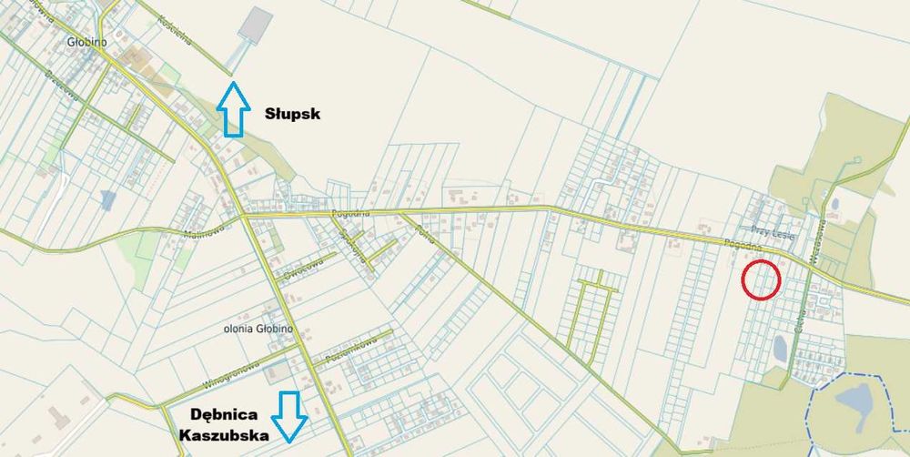 Działka 1000 m² w Głobinie z MPZP zabudowa jednorodzinna - Widok 5
