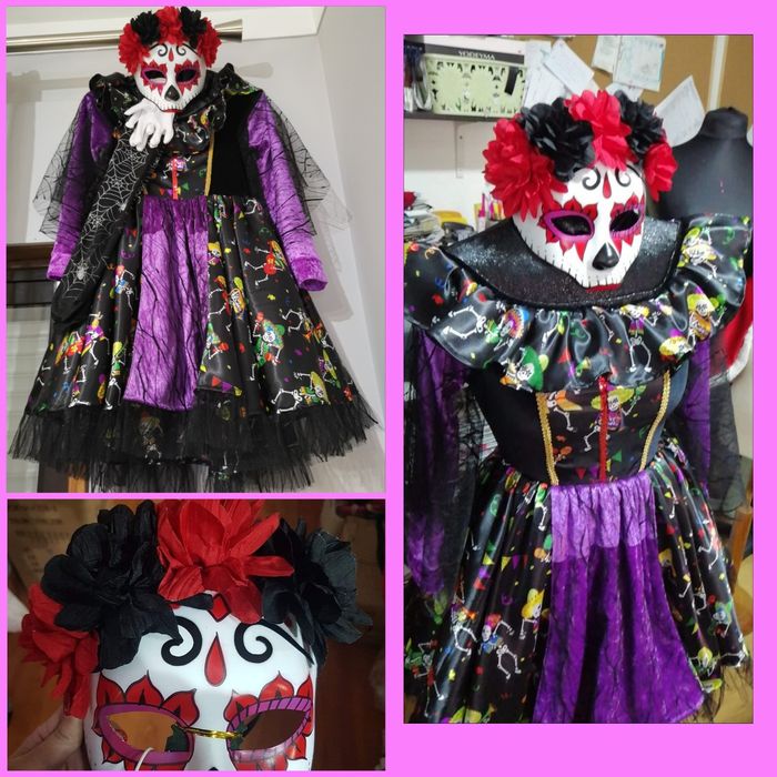 Disfarce catrina dia dos mortos