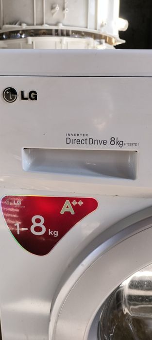 Pralka lg F1289TD1 ,uszkodzona brak programatora, brak drzwiczek