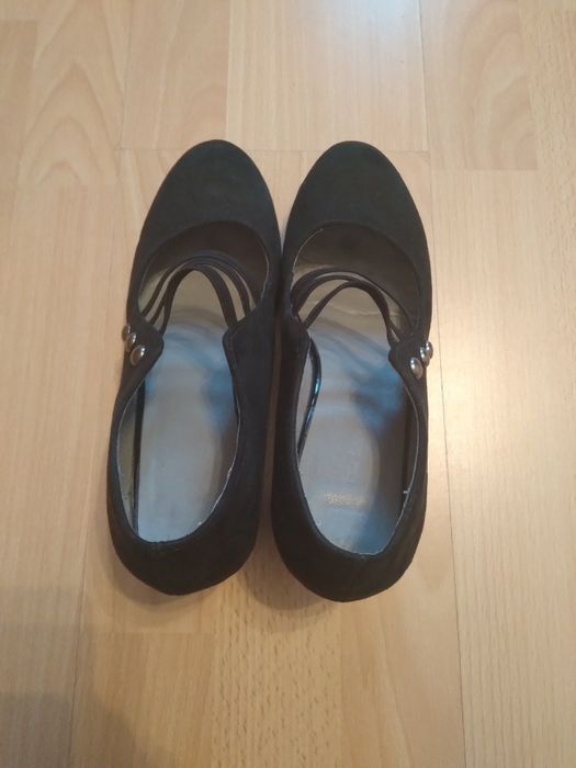 Buty damskie czolenka zamszowe