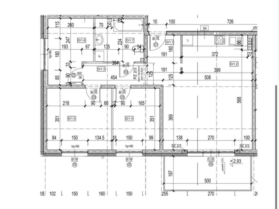 Mieszkanie na 1 pietrze 76,72 m2 OGRODY ŁUKASIEWICZA