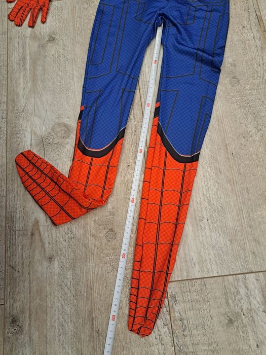 Kostium Spider-Man - niebieski/czerwony - rozm 110/116 (120) Wada