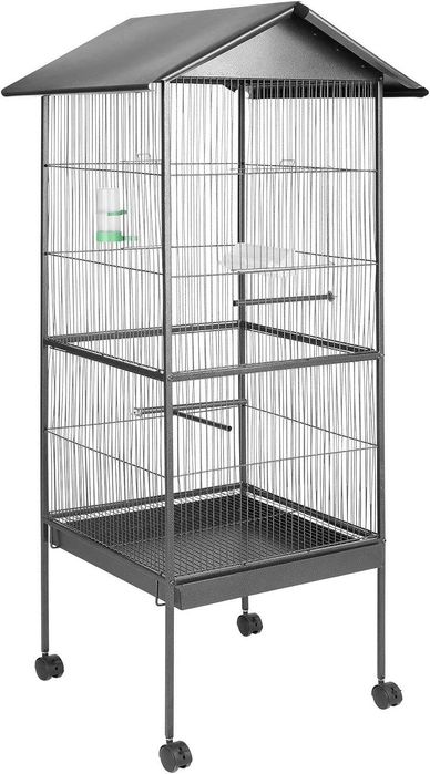 NOVO - Gaiola para pássaros com rodas, para aves, canários, periquitos