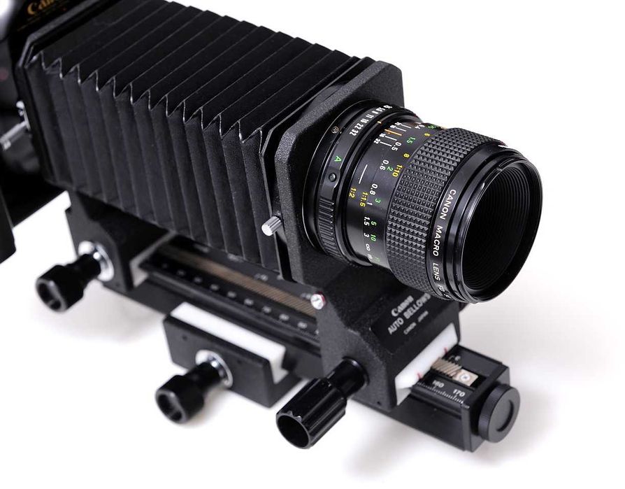 Canon FD mieszek macro zestaw