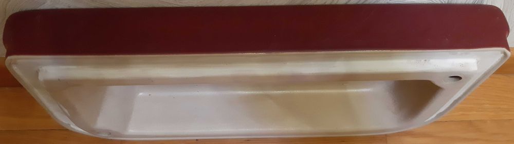 Кришка до бачка унітаза Монако VIP, бордового(темно червоного) кольору