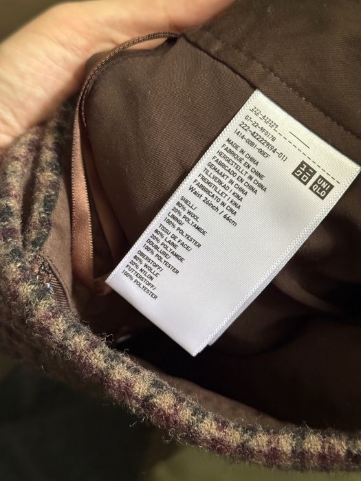 вовняна спідниця uniqlo
