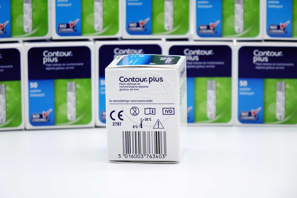 11 x Paski do glukometru – CONTOUR PLUS