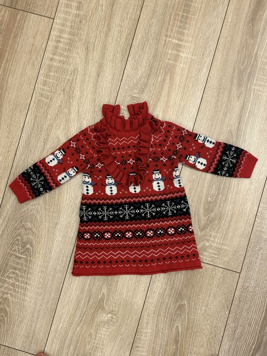 Новорічний светрик на дівчинку 6-9 міс next