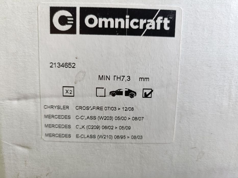 Tarcze hamulcowe tył 278mm Mercedes W202 W203 W210 R170 C209 Klocki