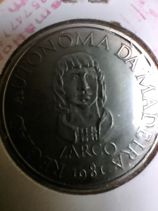 Moeda de 25 escudos 1981 madeira