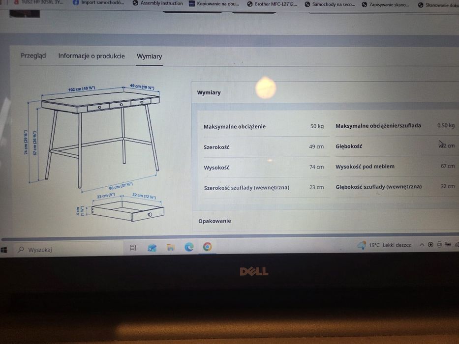 Biurko lillasen ikea