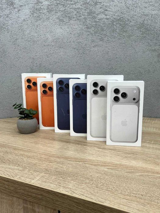 Новий Apple iPhone 17 Pro Max 256/512Gb Європа/Фізична-Сім Магазин! Львів! Гарантія 12 Місяців/ПРО МАКС/Айфон/гб/Епл/Orange/Silver/Deep Blue/Neverlock