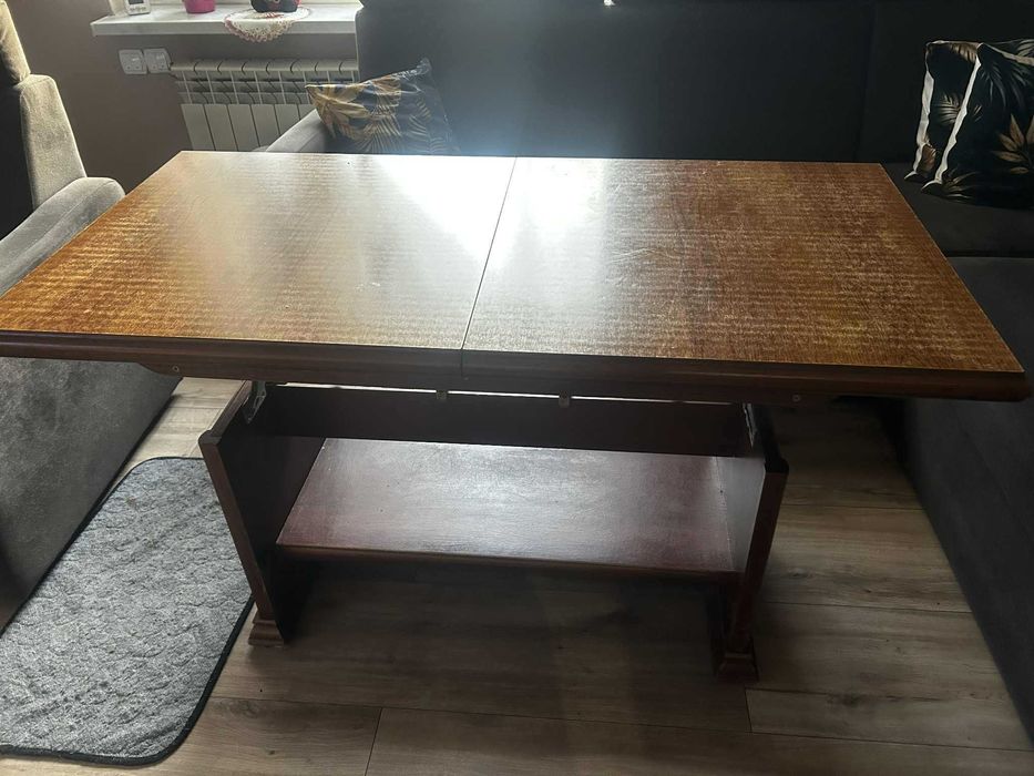 Zestaw mebli - szafka rtv, stół, witryna