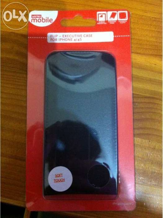 Capa flip preta para Iphone 4/4S