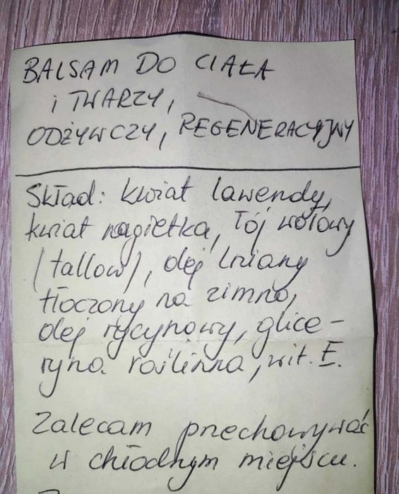 Balsam na sucha skórę , regenerujący