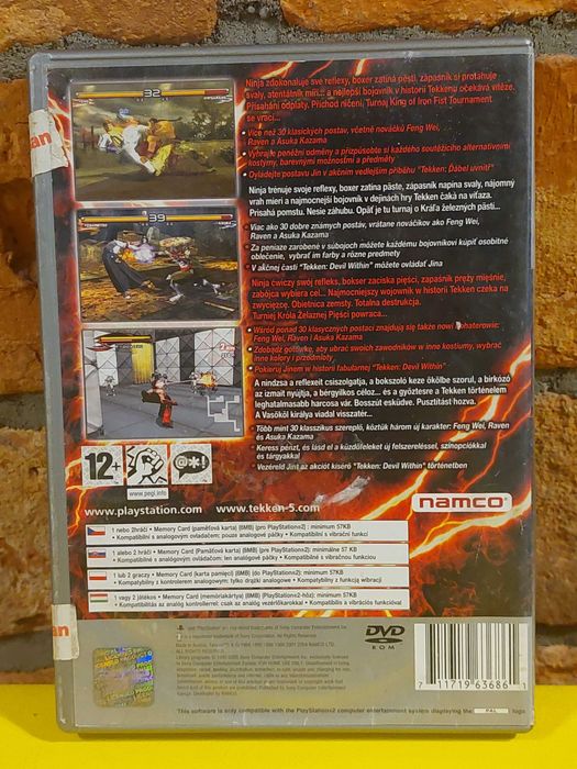 Gra Tekken 5 na konsol Sony Playstation 2 PS2 orygin od namco Platinum