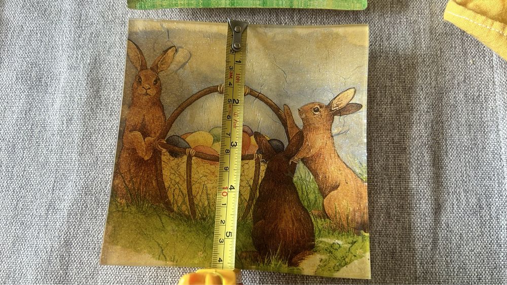 2 pratos decorativos para a páscoa