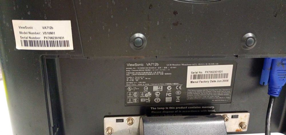 Монитор ViewSonic VA712b