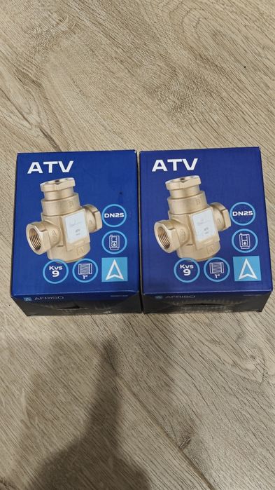2 szt Zawór  temperaturowy 1" ATV 333 Afriso 45°C 9m³/h