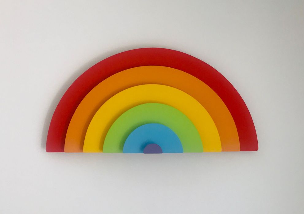 Ręcznie wykonana tęcza - ozdoba, dekoracja