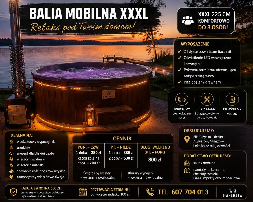 Wynajem Bali jacuzzi, sauny. 8D