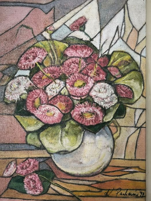 Obraz martwa natura sygnowany bukiet polski