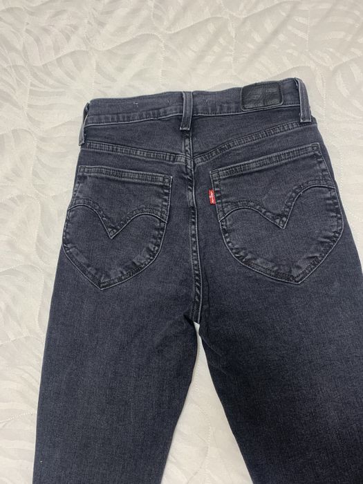 Джинси левіс levis premium 24р хс темно-сірі стрейч