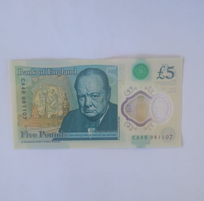 Nota 5 Pounds Charles III