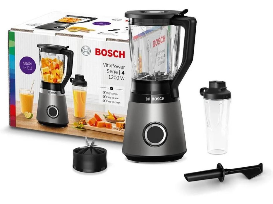 Liquidificador BOSCH MMB6174S Série 4 VitaPower (1200 W - 2 L - Inox)
