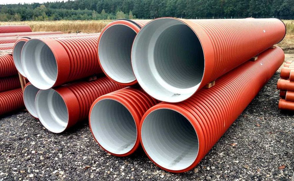 Rura karbowana, dwuścienna, korugowana na mostek, zjazd wjazd przepust