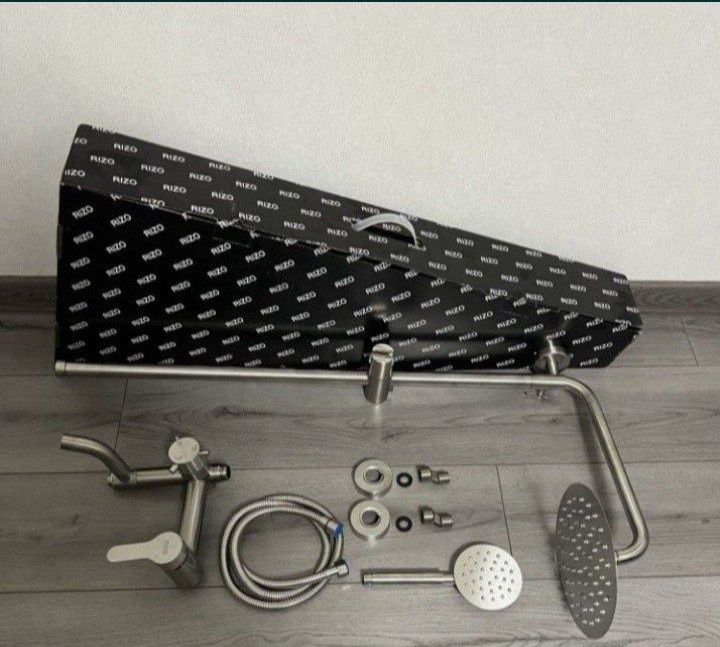 Новая Душевая система стойка душевая смеситель ванна  нержавейка