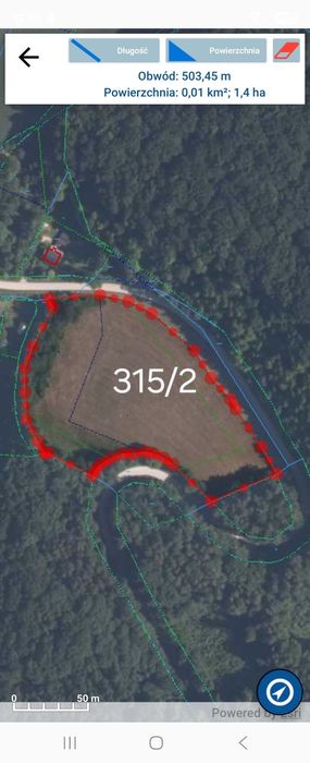 Sprzedam pole 7,6ha działki