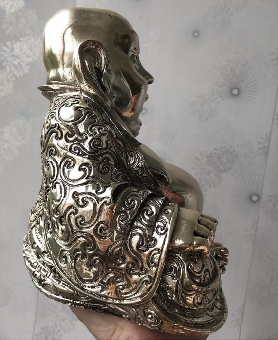 Статуетка Хотей Будда срібло Brunel 999 Італія