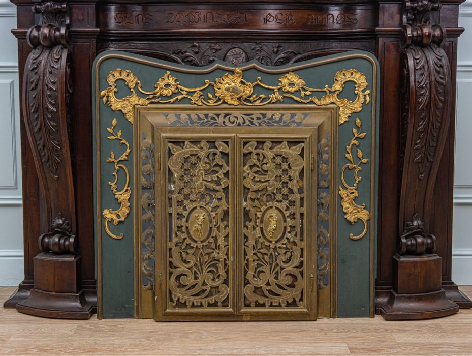 Антикварний камінний екран