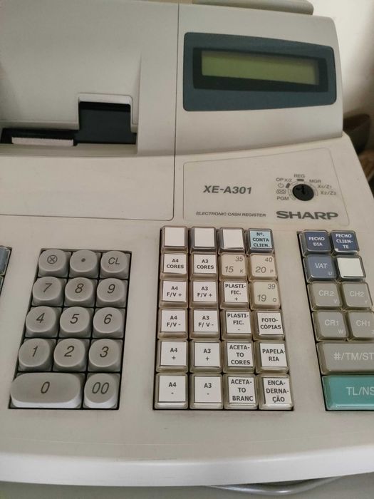 Relíquia Registadora Sharp XE-A301