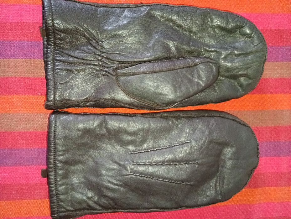 Rękawiczki skórzane łapki Fingerman, ocieplane, unisex