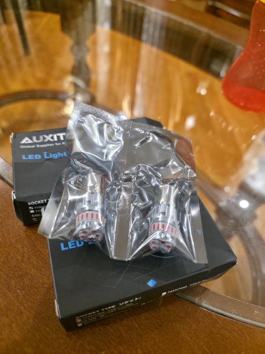 Світлодіодні LED автолампи Auxito 1156 BAY15D 1157 P21/5W, червоні