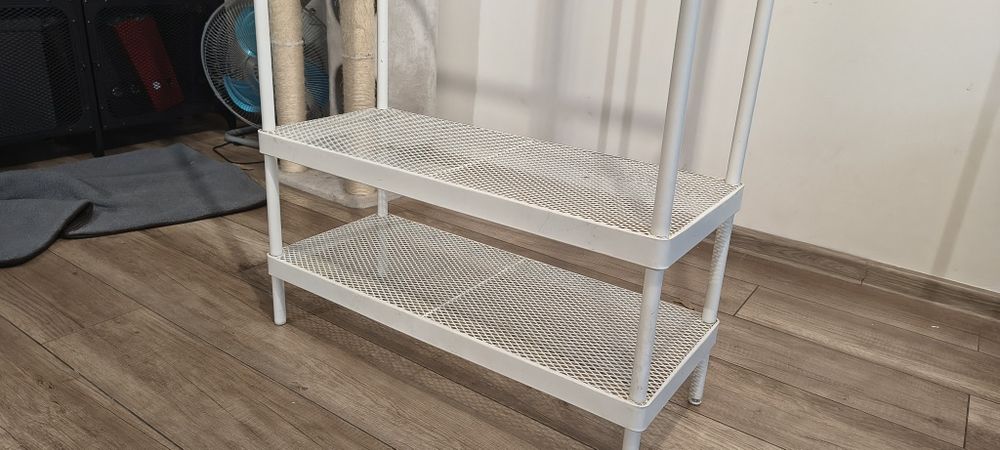Wieszak na ubrania i buty, do przedpokoju, IKEA, biały
