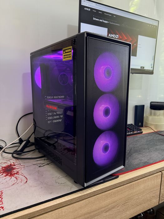 Компьютер ПРО Ryzen 7+32ddr+накопичувач 512 м2+ Radeon VII 16гб відео
