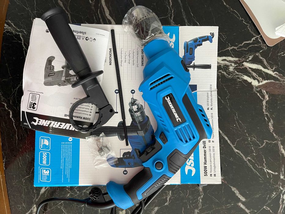 Silverline Berbequim de percussão martelo 500W 13 mm 1/2" incl. envio