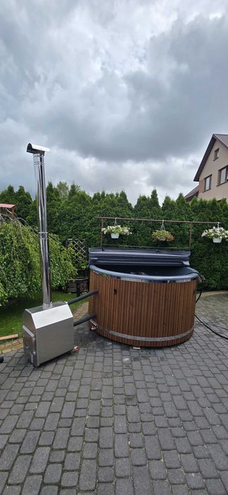 Balia ogrodowa gorąca beczka jacuzzi hydromasaż aeromasaż grzałka 3KW