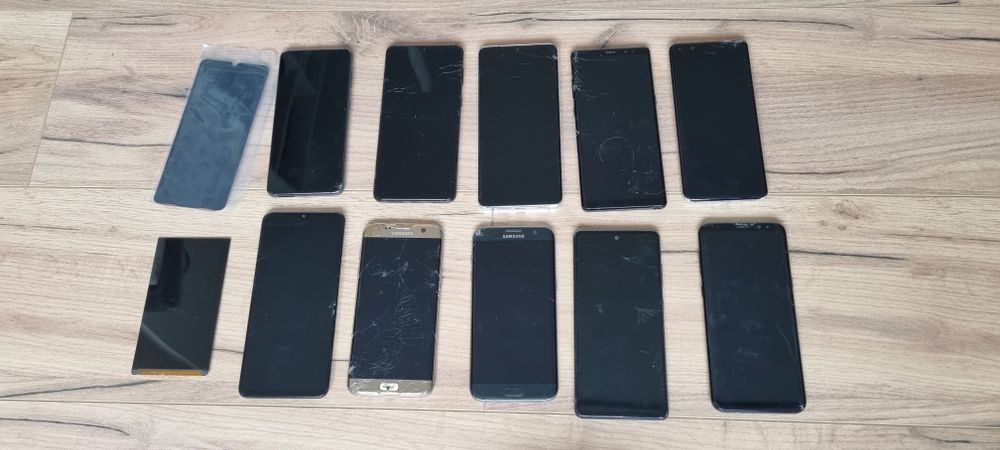 Wyświetlacz Zbitki 44 SZT  S21 plus s21 s22 ultra p40 pro note s20