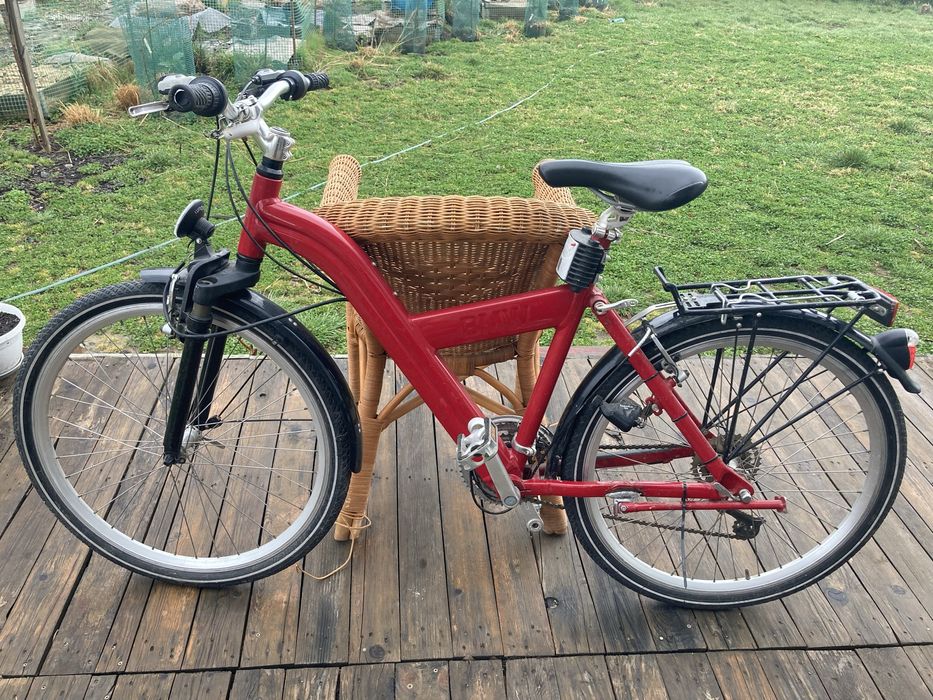 Rower damka BMW czerwony