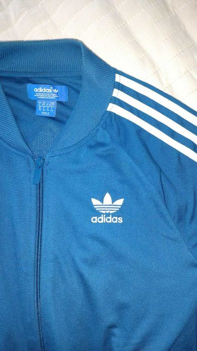Bluza adidas haftowane logo crewneck vintage retro trefiol 3 stripes