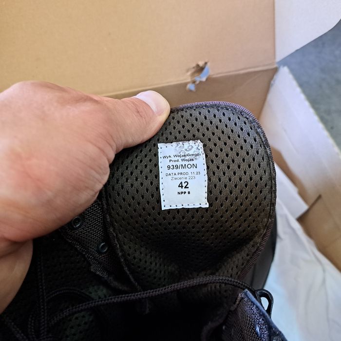 Buty wojskowe MON brązowe