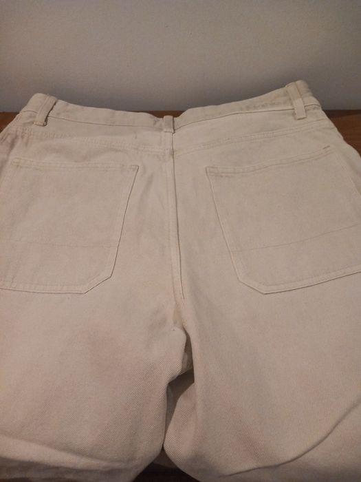 Calças de ganga bege bershka